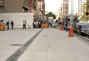 piso de concreto na av. paulista l imagem: prefeitura de são paulo